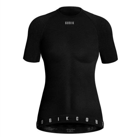 Camiseta feminina GOBIK Winter Merino de manga curta PRETO M.L.