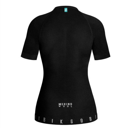 Camiseta feminina GOBIK Winter Merino de manga curta PRETO M.L.