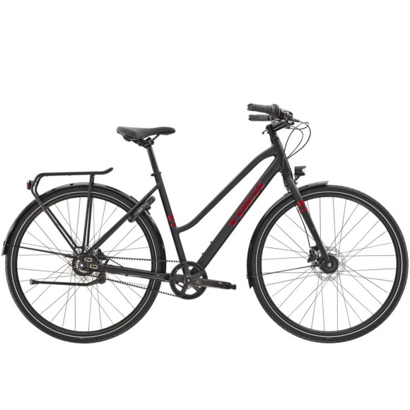 Bicicletta TREK District 3 Stagger attrezzata 2023 NEGRO L