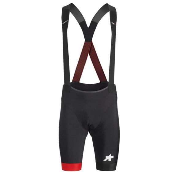 Culotte corto ASSOS Equipe RS S9 NEGRO ROJO XS