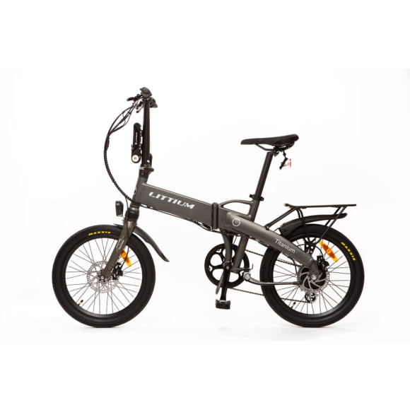 Bicicleta eléctrica LITTIUM Ibiza Titanium Batería 14A 504 Wh 2024 GRIS Única