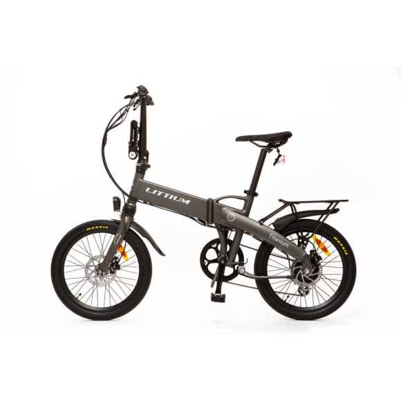 Bateria elétrica de bicicleta de titânio LITTIUM Ibiza 10,4A 375 Wh 2024 CINZA Tamanho único
