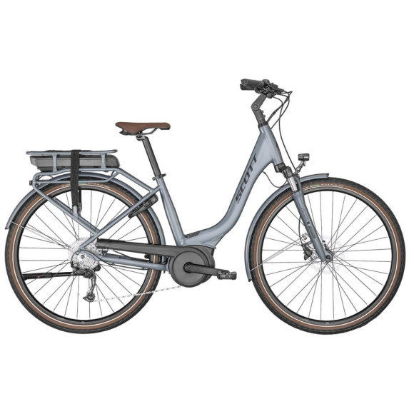 Bicicleta eléctrica SCOTT Sub Active Eride 20 Unisex Rack GRIS S