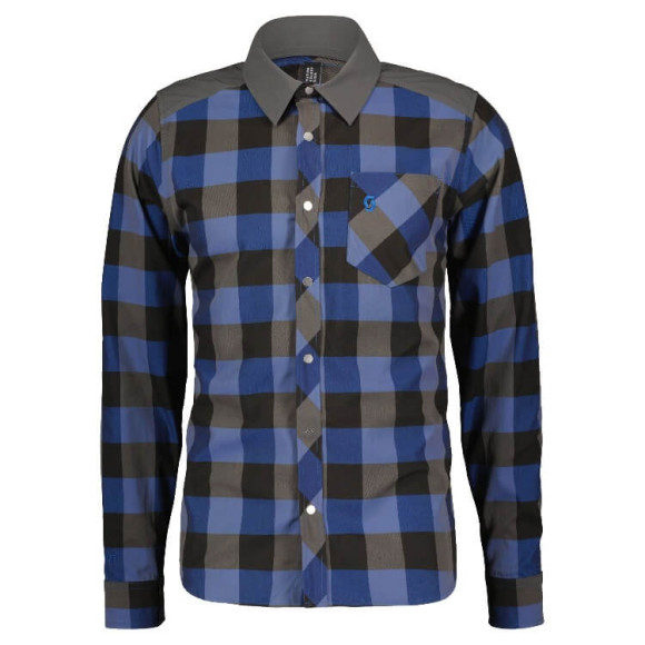 Camisa SCOTT Ms Trail Flow Check L SL 2022 MARROM S