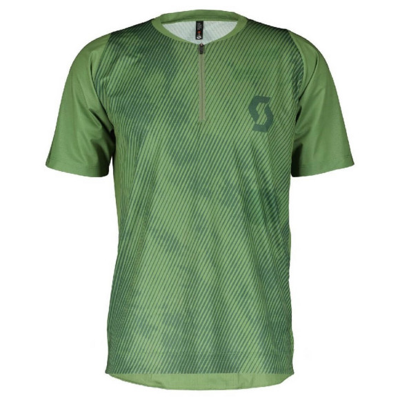 Camisa SCOTT MS Trail Vertic Zip SS 2022 VERDE S