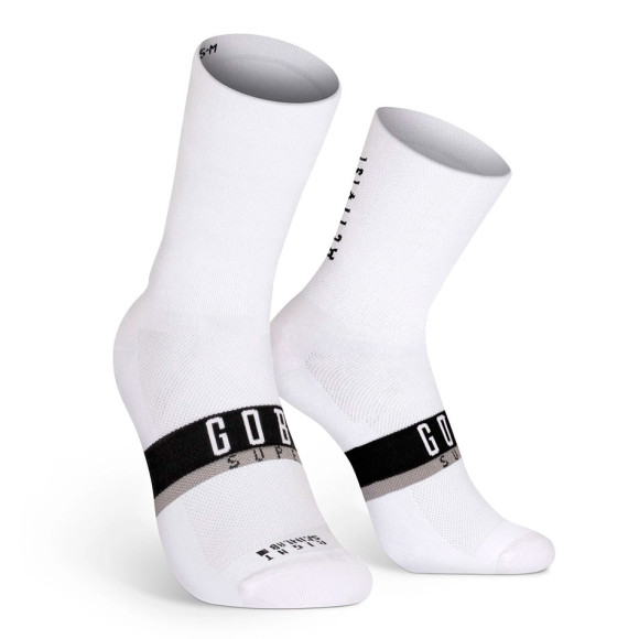 GOBIK Superb unisex Standard socks WHITE XS