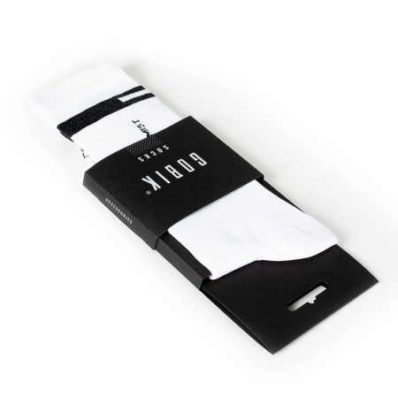 GOBIK Superb unisex Extra Long socks 2024 BLACK WHITE XS