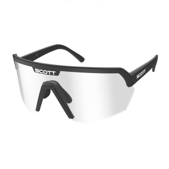 Lunettes SCOTT Sport Shield noires, verres transparents Cat 0 