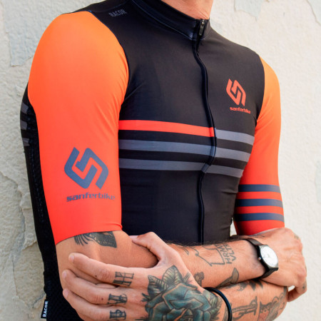 Camisola RACOR Sanferbike Navafría Edição Limitada LARANJA PRETA XXS