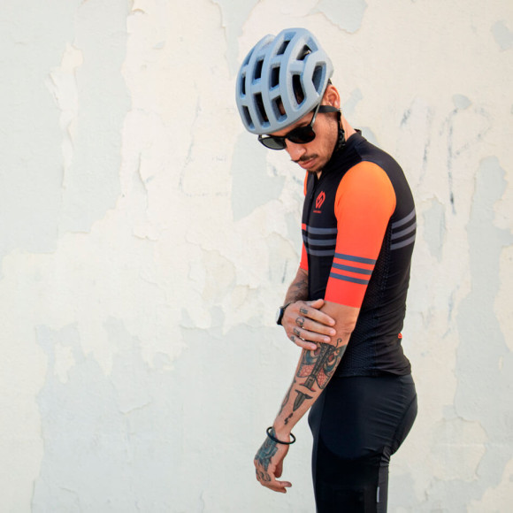 RACOR Sanferbike Navafría Limited Edition Jersey BLACK ORANGE M