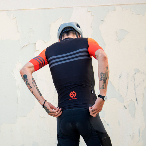 Maillot RACOR Sanferbike Navafría édition limitée NOIR ORANGE XXS