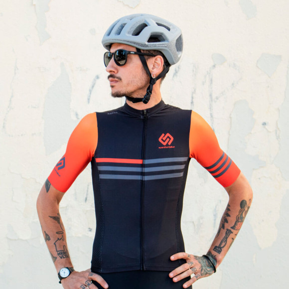 Camisola RACOR Sanferbike Navafría Edição Limitada LARANJA PRETA XXS