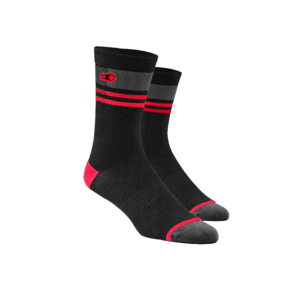 Chaussettes VTT CRANKBROTHERS Icon NOIR ROUGE SM