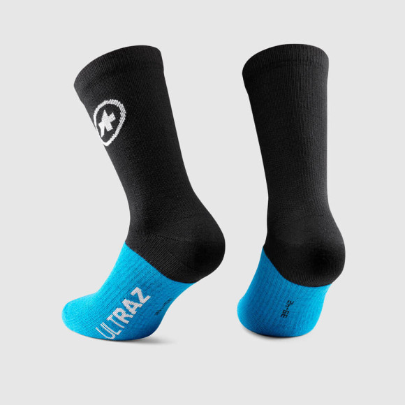 ASSOS Ultraz Winter EVO chaussettes noirSérie 2025 NOIR BLEU S