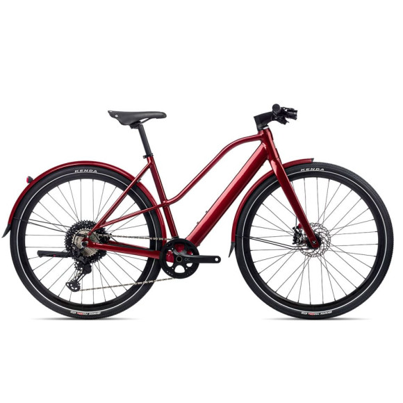 Bicicleta eléctrica ORBEA Vibe MID H10 MUD 2023 GRANATE L