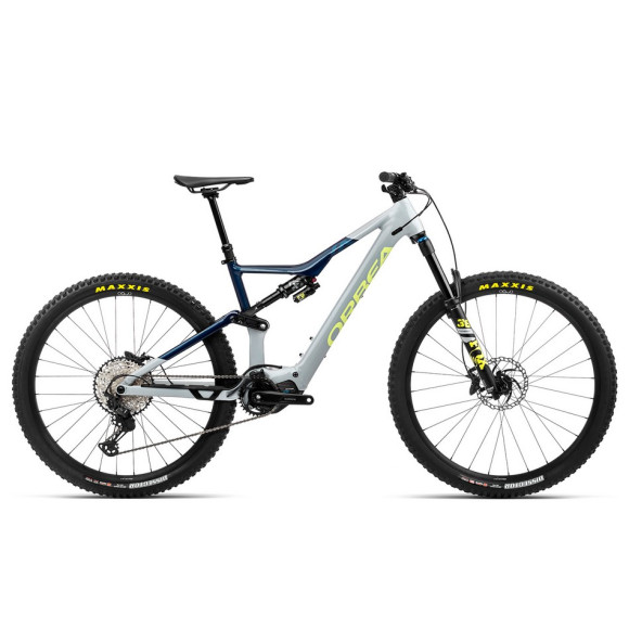 Bicicleta eléctrica ORBEA Rise H10 2023 GRIS AMARILLO L