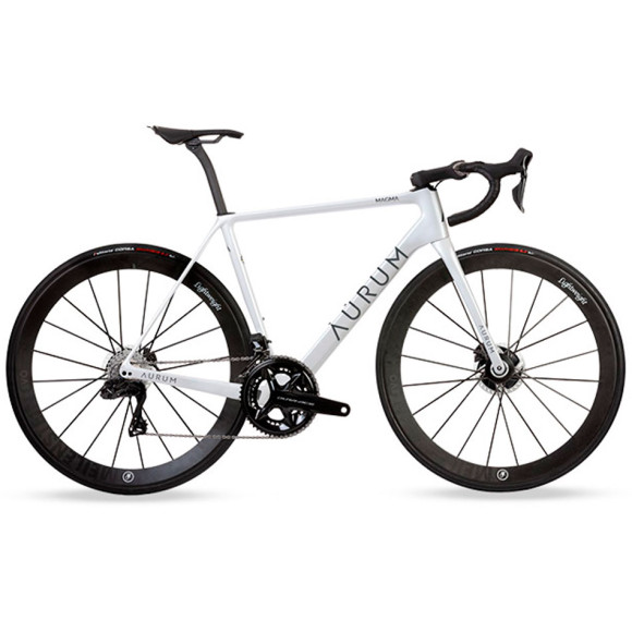 Bicicletta AURUM Magma Shimano Dura-Ace leggera 2023 BIANCO 48