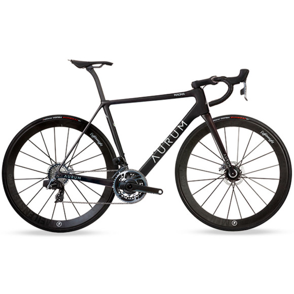 Bicicleta AURUM Magma SRAM vermelha leve 2023 PRETO 48