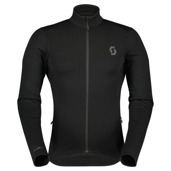 Camisa SCOTT MS Gravel Warm Merino LS 2023 PRETO S