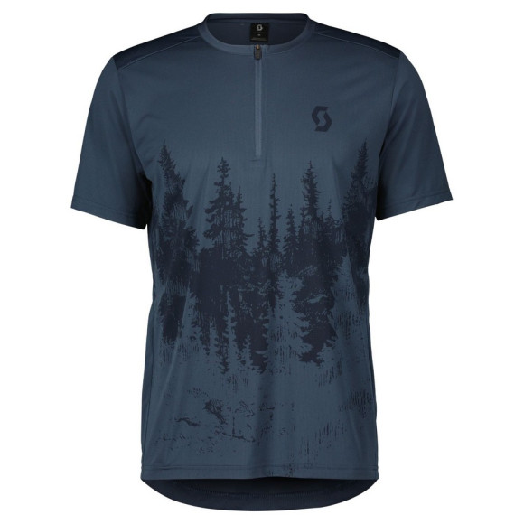 Camisa SCOTT MS Trail Flow ZIP SS 2023 LARANJA XL