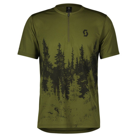 Camisa SCOTT MS Trail Flow ZIP SS 2023 LARANJA S