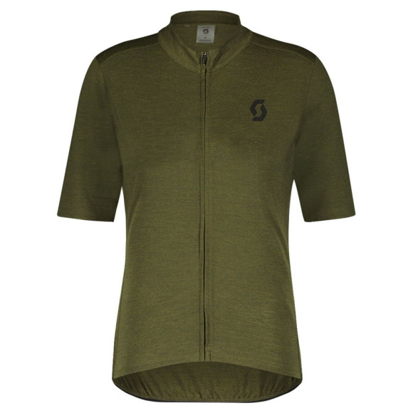 Camisa SCOTT MS Gravel Merino SS 2023 VERDE S