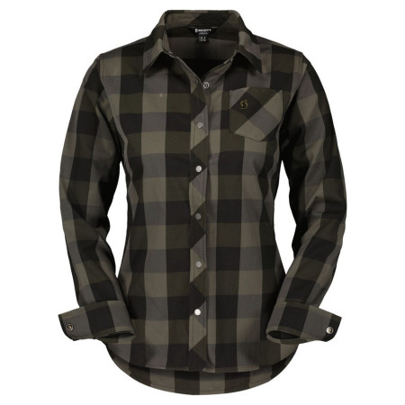 SCOTT WS Trail Flow Check LS Shirt 2023 GREEN L