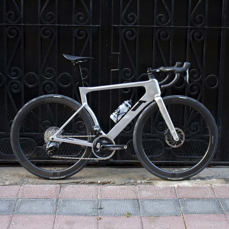 3T Nova Strada Force AXS 2X Rodas de Carbono C45 LTD 2023 Bicicleta. CINZA 48