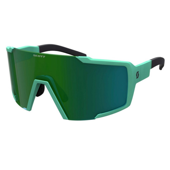 Lunettes SCOTT Shield Compact Soft Teal Vert Vert Chrome 