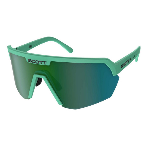 Lunettes SCOTT Sport Shield Soft Teal Vert Vert Chrome 