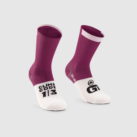 ASSOS Meias GT C2 2023 BRANCO ROSA M