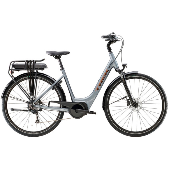 Bicicleta eléctrica TREK Verve+ 1 Lowstep 500 Wh 2023 GRIS XS