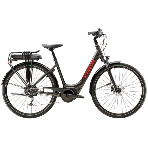 Bicicleta eléctrica TREK Verve+ 2 Lowstep 400 Wh 2023 NEGRO XS