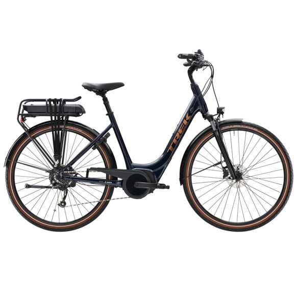 Bicicleta eléctrica TREK Verve+ 2 Lowstep 500 Wh 2023 AZUL MARINO XS