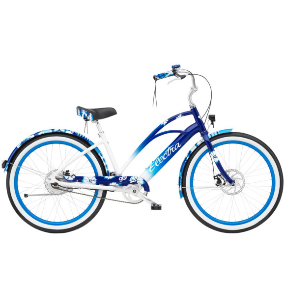 Bicicleta elétrica ELECTRA Shibori Cruiser Go 2025 AZUL M