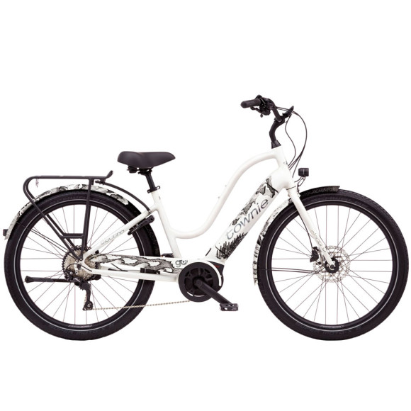 Bicicleta elétrica ELECTRA Townie Path Go 10D Step Thru 2025 BRANCO M