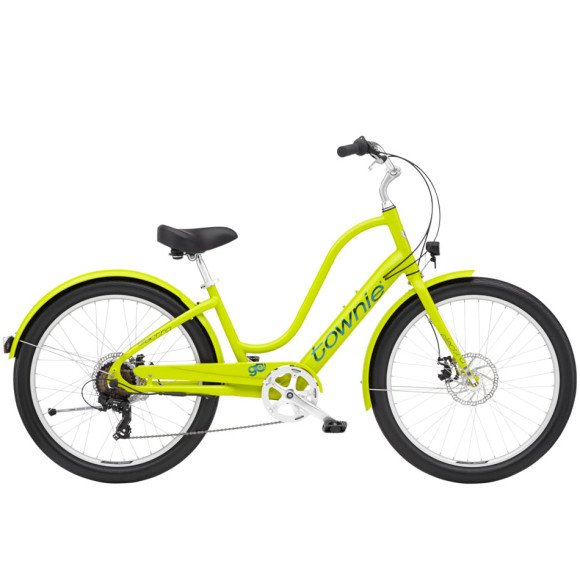 Bicicleta eléctrica ELECTRA Townie Go 7D EQ Step Thru 2024 AMARILLO M