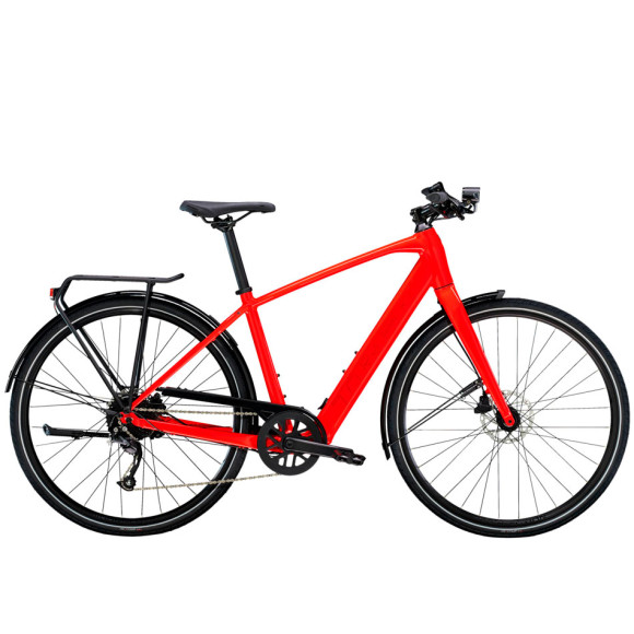 Bicicleta eléctrica TREK FX+ 2 2023 ROJO S