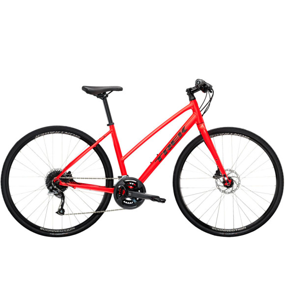 Bicicleta escalonada TREK FX 2 discos 2023 VERMELHO S