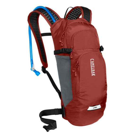 Zaino idrico CAMELBAK Lobo 9 Fired brick Nero da 2 litri 