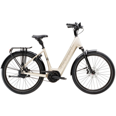 Vélo électrique TREK District+ 5 Lowstep 545 Wh BEIGE L