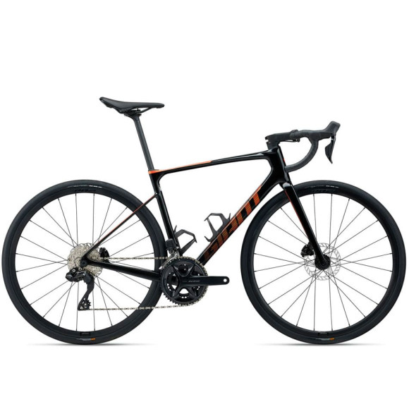 Bicicletta GIANT Defy Advanced 1 2024 NERO ARANCIONE M