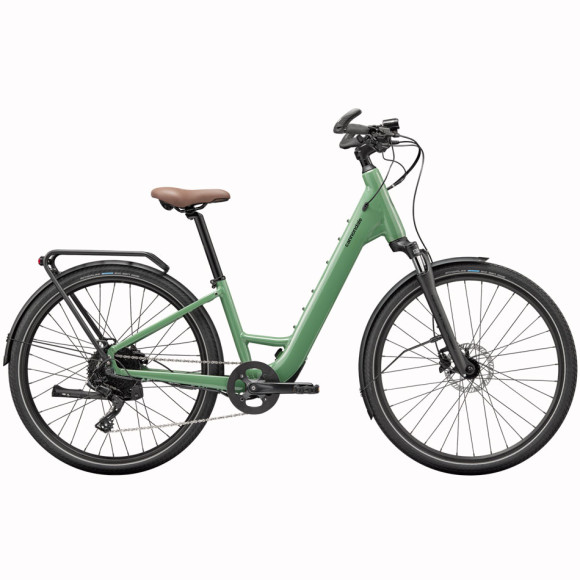 Bicicleta elétrica CANNONDALE Mavaro Neo SL 1 Step Thru baixo VERDE L