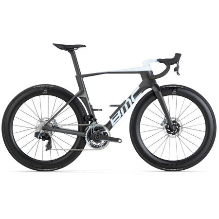 Bicicletta BMC Teammachine R 01 ONE 2024 NERO BIANCO 47