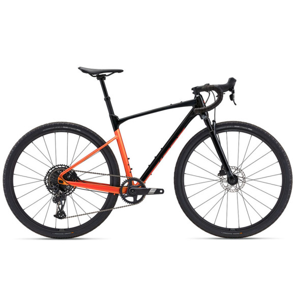 Bicicleta GIANT Revolt X 1 2025 LARANJA PRETA XL