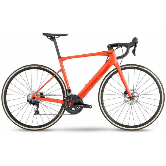 Bicicleta eléctrica BMC Roadmachine AMP THREE 2023 ROJO 47