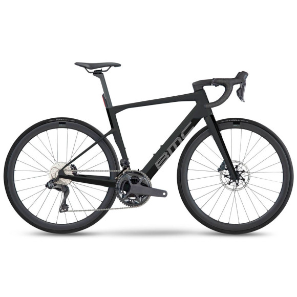 Bicicleta eléctrica BMC Roadmachine 01 AMP THREE 2024 NEGRO 58