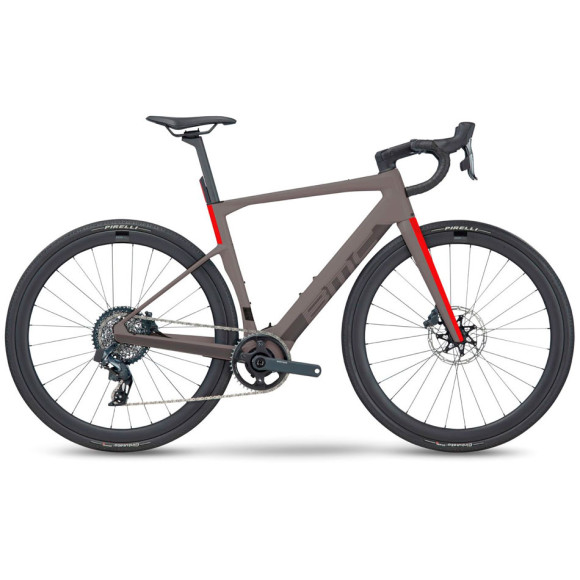 Bicicleta eléctrica BMC Roadmachine 01 AMP X ONE 2024 GRIS 47