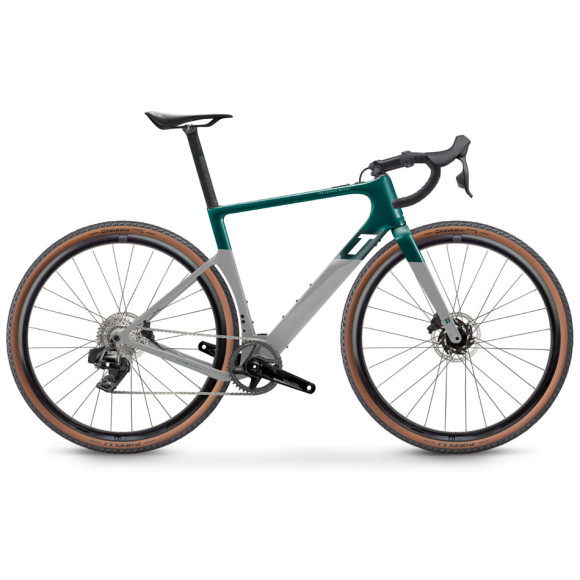 Bicicleta eléctrica 3T Racemax BOOST Rival XPLR AXS 1x12 650B Emerald Grey VERDE XXS