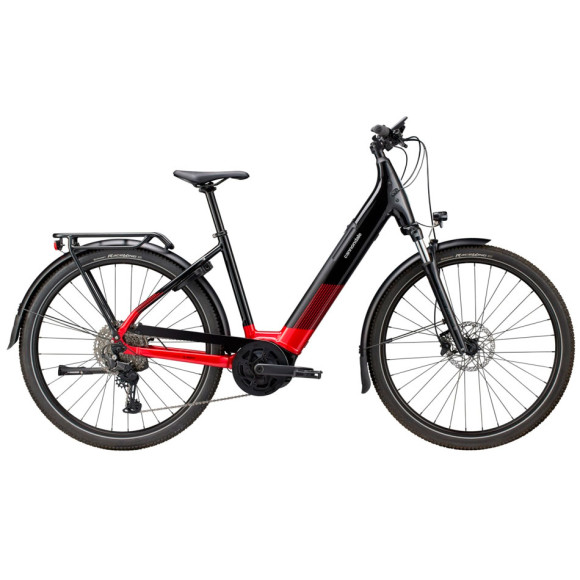 Bici elettrica CANNONDALE Tesoro Neo X 2 con passo basso NERO ROSSO L